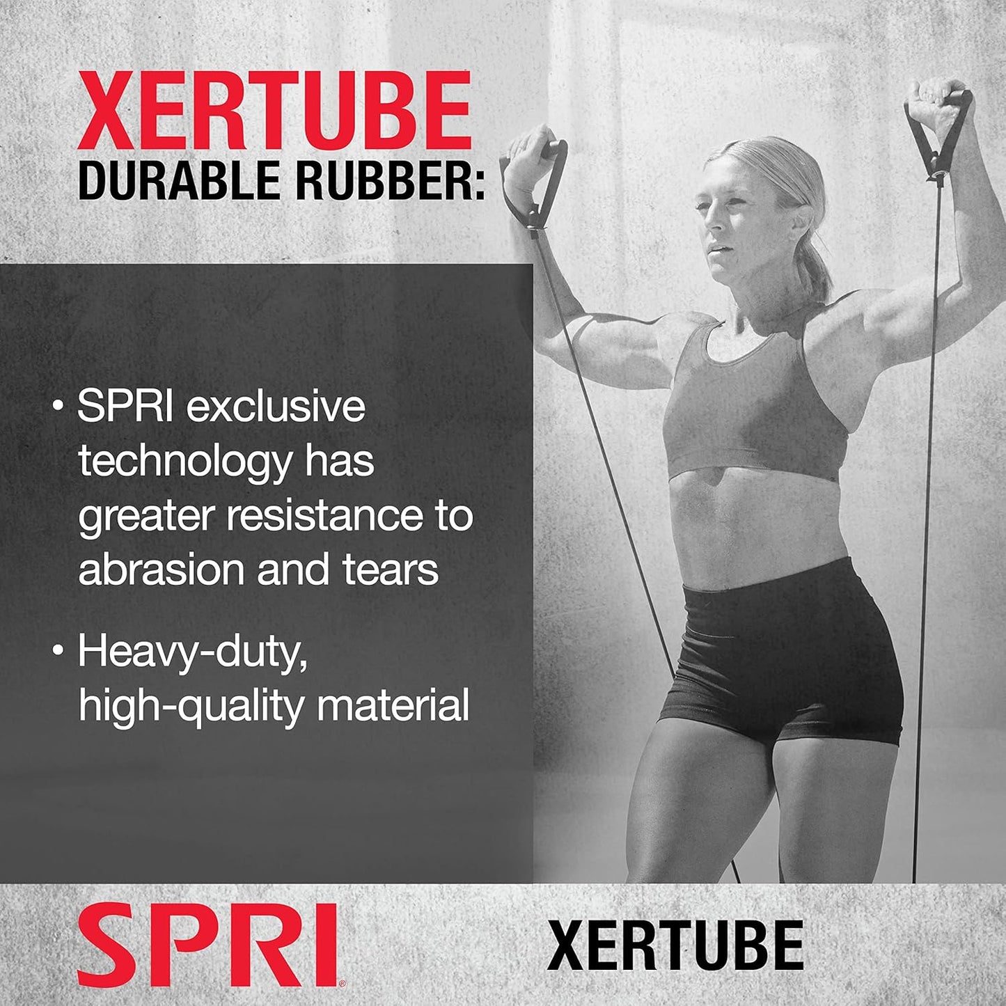 Xertube Resistance Bands with Handles – All Exercise Cords Sold Separately with Home Gym Workout Fitness Door Anchor Attachment Option