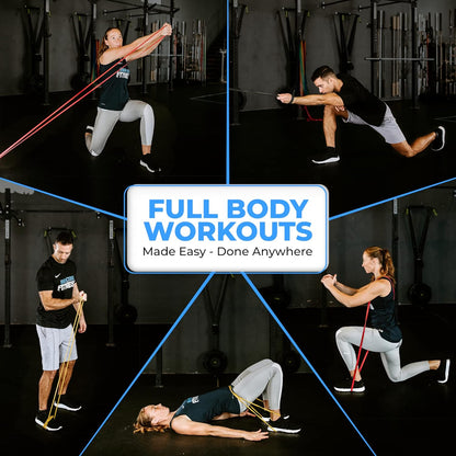 Pull up Assistance Resistance Bands by - Strength Power Flexibility Training at Home or Gym. Ebooks and Workout Chart Included.