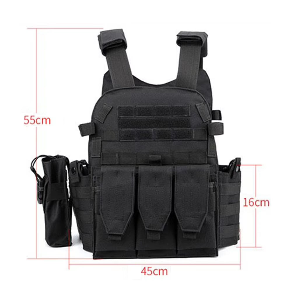 Camouflage Plate Carrier Vest Multi-Functional Paintball Airsoft Vest Adjustable Men Women Combat Equipment for Outdoor Cycling