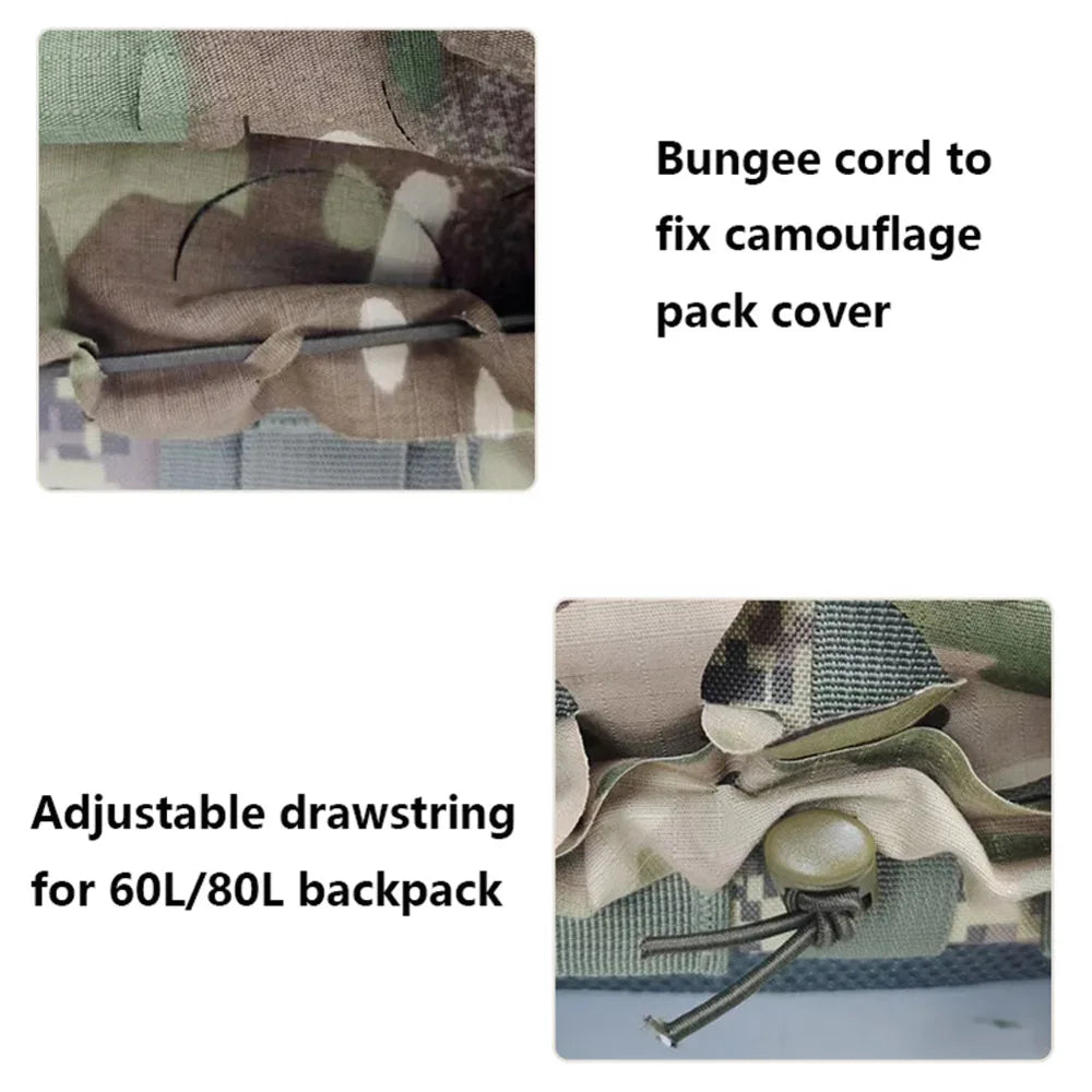 3D Camo Net Tactical Backpack Cover Laser Cut Camouflage Pack Rucksack Cover Scrim Hunting Bag Accessories CS Wargame