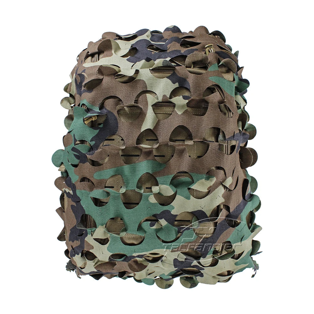 3D Camo Net Tactical Backpack Cover Laser Cut Camouflage Pack Rucksack Cover Scrim Hunting Bag Accessories CS Wargame