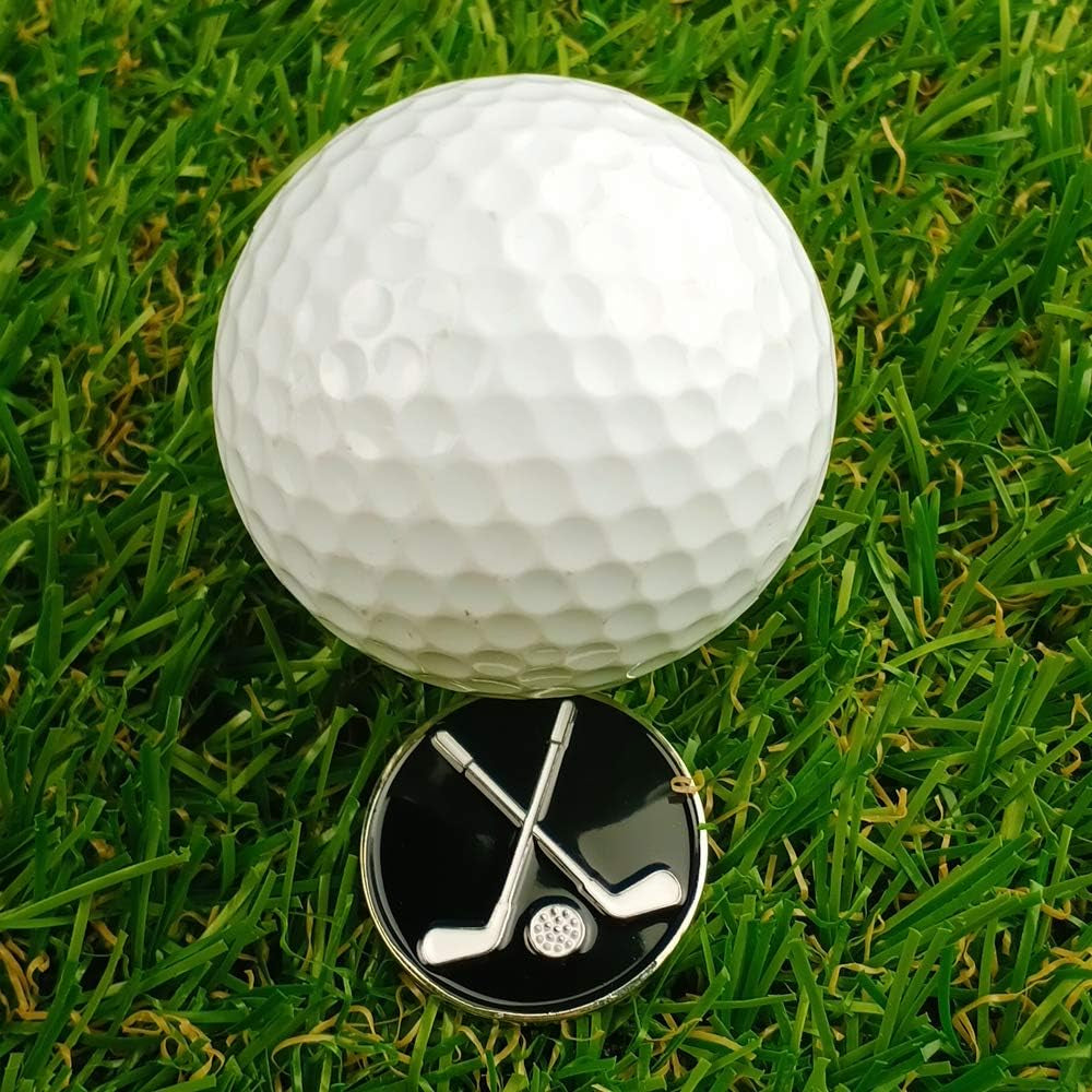 Golf Ball Markers with Hat Clips Value Sets for Men Women Golfer, Removable Attaches Easily to Golf Cap Premium Gifts