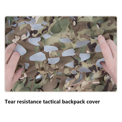 3D Camo Net Tactical Backpack Cover Laser Cut Camouflage Pack Rucksack Cover Scrim Hunting Bag Accessories CS Wargame