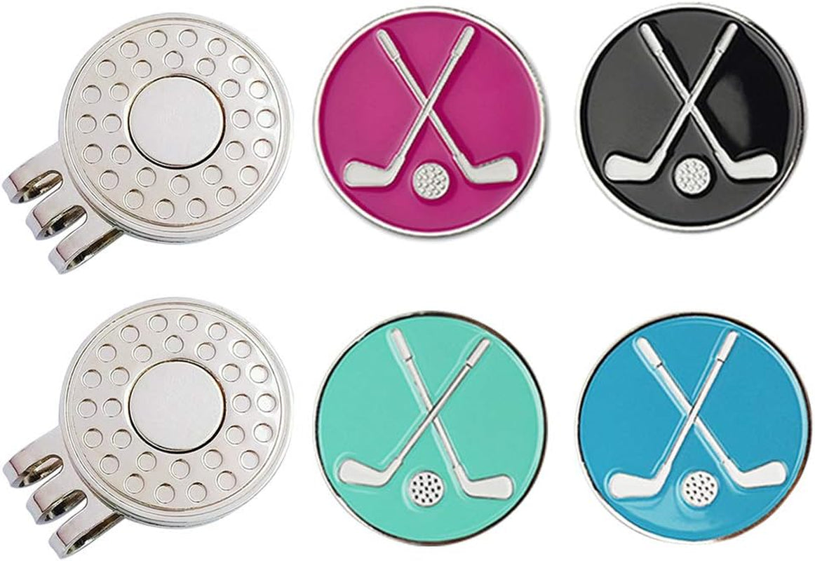 Golf Ball Markers with Hat Clips Value Sets for Men Women Golfer, Removable Attaches Easily to Golf Cap Premium Gifts